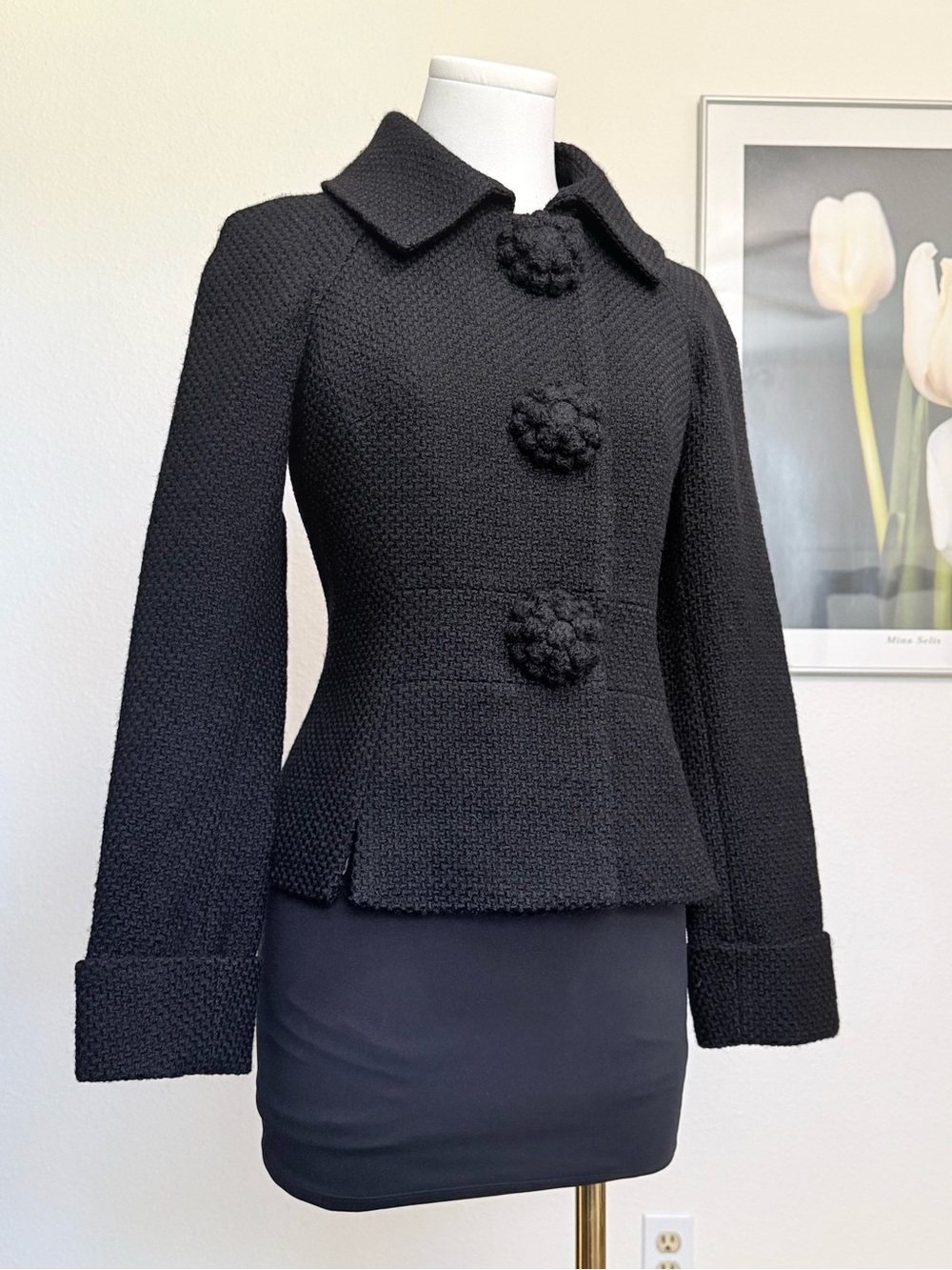 Boden Wool Boucle Blazer Jacket Feminine Classic Academia
